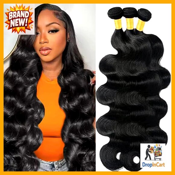 Body Wave Human Hair Extensions 18 Inch Brazilian Virgin Hair 3 Bundles main image 4
